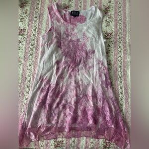 N/A Pink Lace Women's Top